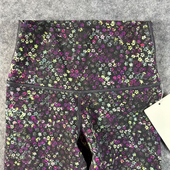 Lululemon Wunder Under HR Tight 25" FLRM Floral Black Size 2 - Picture 2 of 9